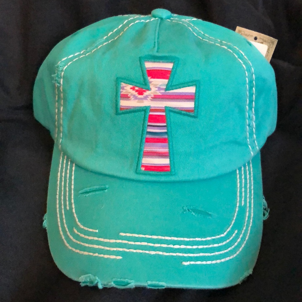 Serape cross ball cap